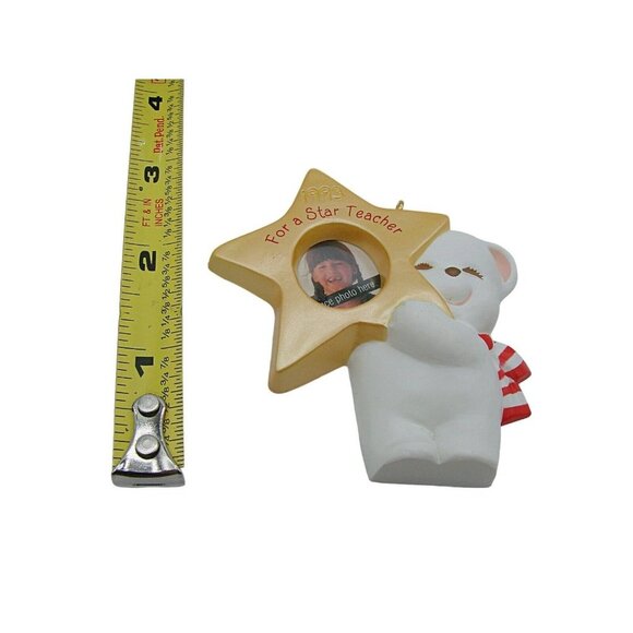 1993 Hallmark Keepsake Ornament Star Teacher White Bear Holiday or Gift Vtg NEW - Picture 11 of 11